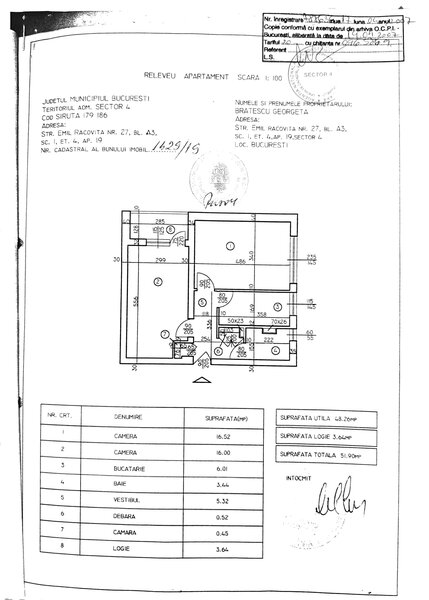Emil Racovita, Berceni.